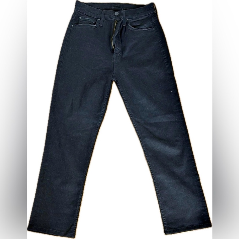 MOTHER Women's High Waisted Rider Ankle Jeans - Black